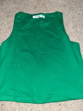 ReoRia Green Sleeveless Crop Top